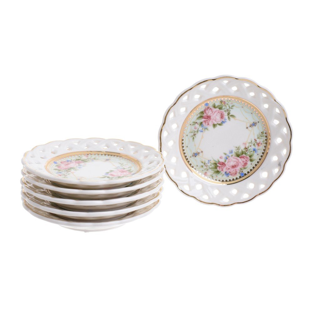 Sada 6 dezertních talířků z porcelánu InArt Leona v:1090620