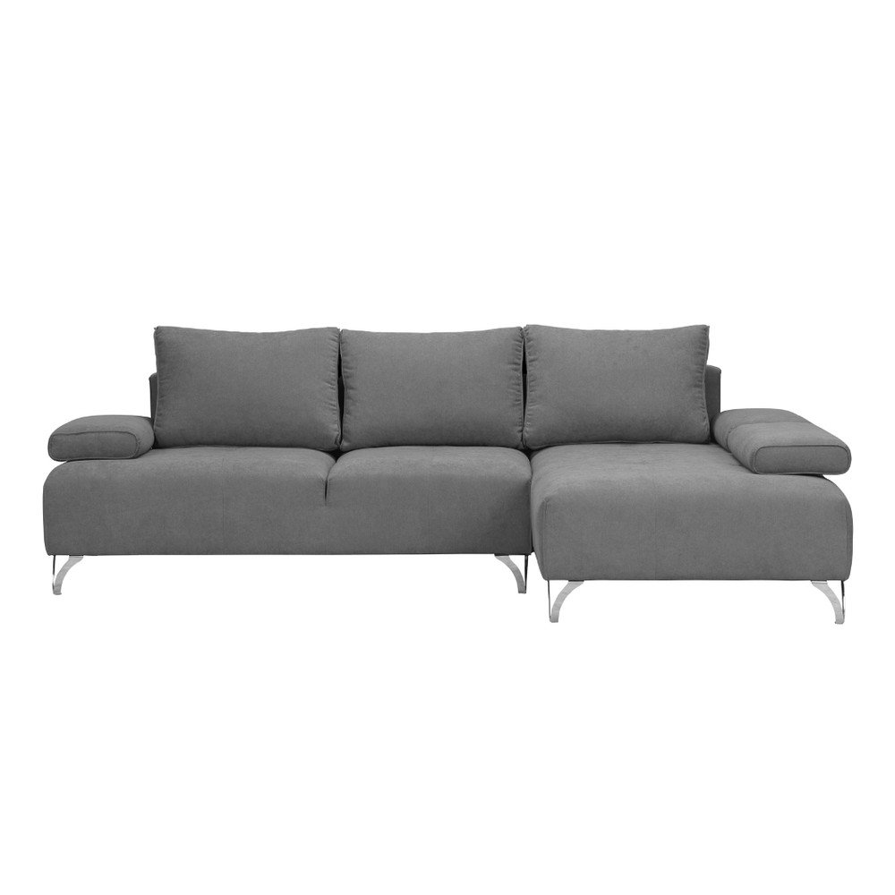 Světle šedá rohová rozkládací pohovka Windsor & Co Sofas Virgo, pravý roh v:1069992