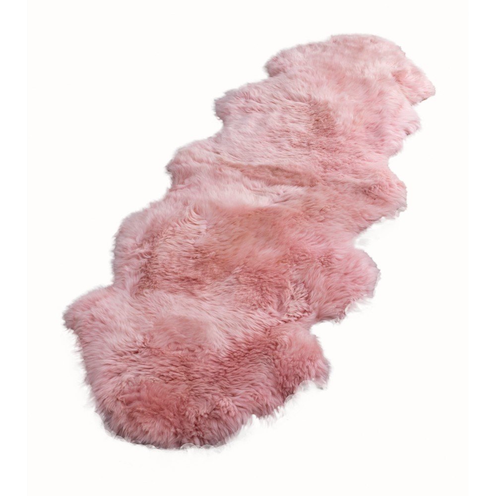 Růžová ovčí kožešina Native Natural Double, 60 x 240 cm v:1406327