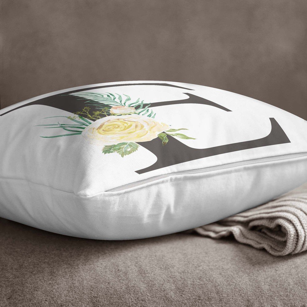 Povlak na polštář Minimalist Cushion Covers Floral Alphabet E, 45 x 45 cm v:1340225