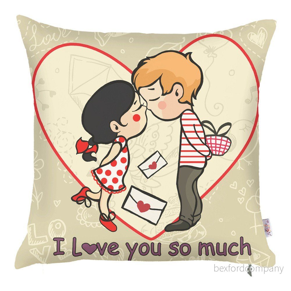 Povlak na polštář Mike & Co. NEW YORK Love Letters, 43 x 43 cm v:969592