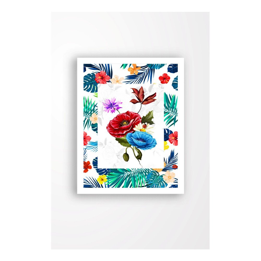 Nástěnný obraz na plátně v bílém rámu Tablo Center Tropic, 29 x 24 cm v:1290418