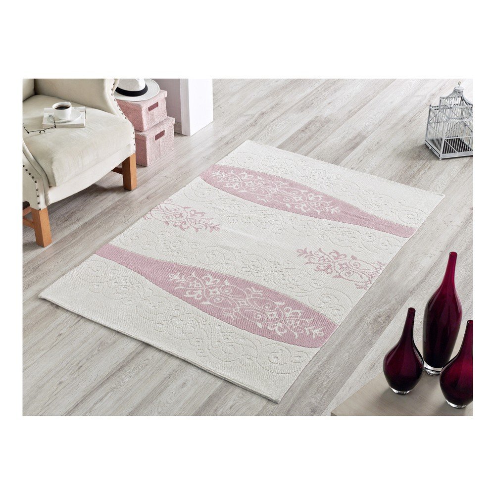 Bavlněný koberec Rose Ornament, 100 x 150 cm v:1142816