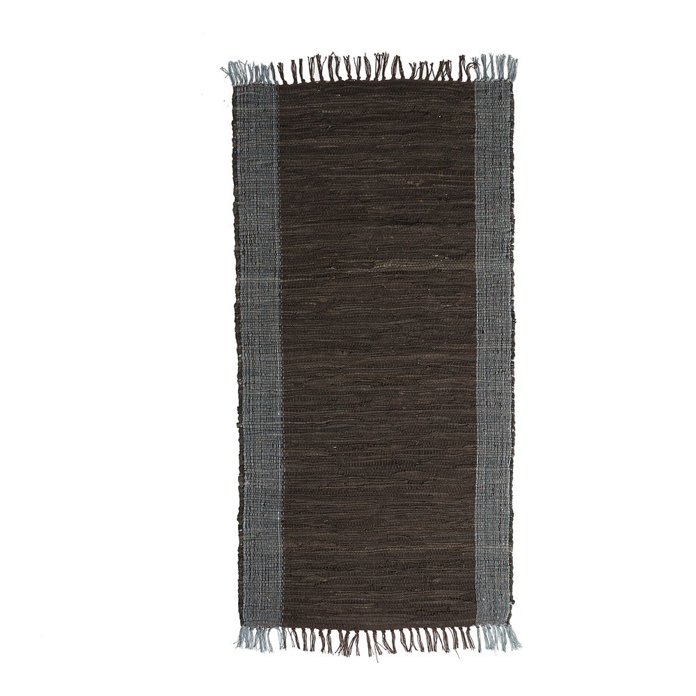 Černý kožený koberec Simla, 250 x 170 cm v:1305520