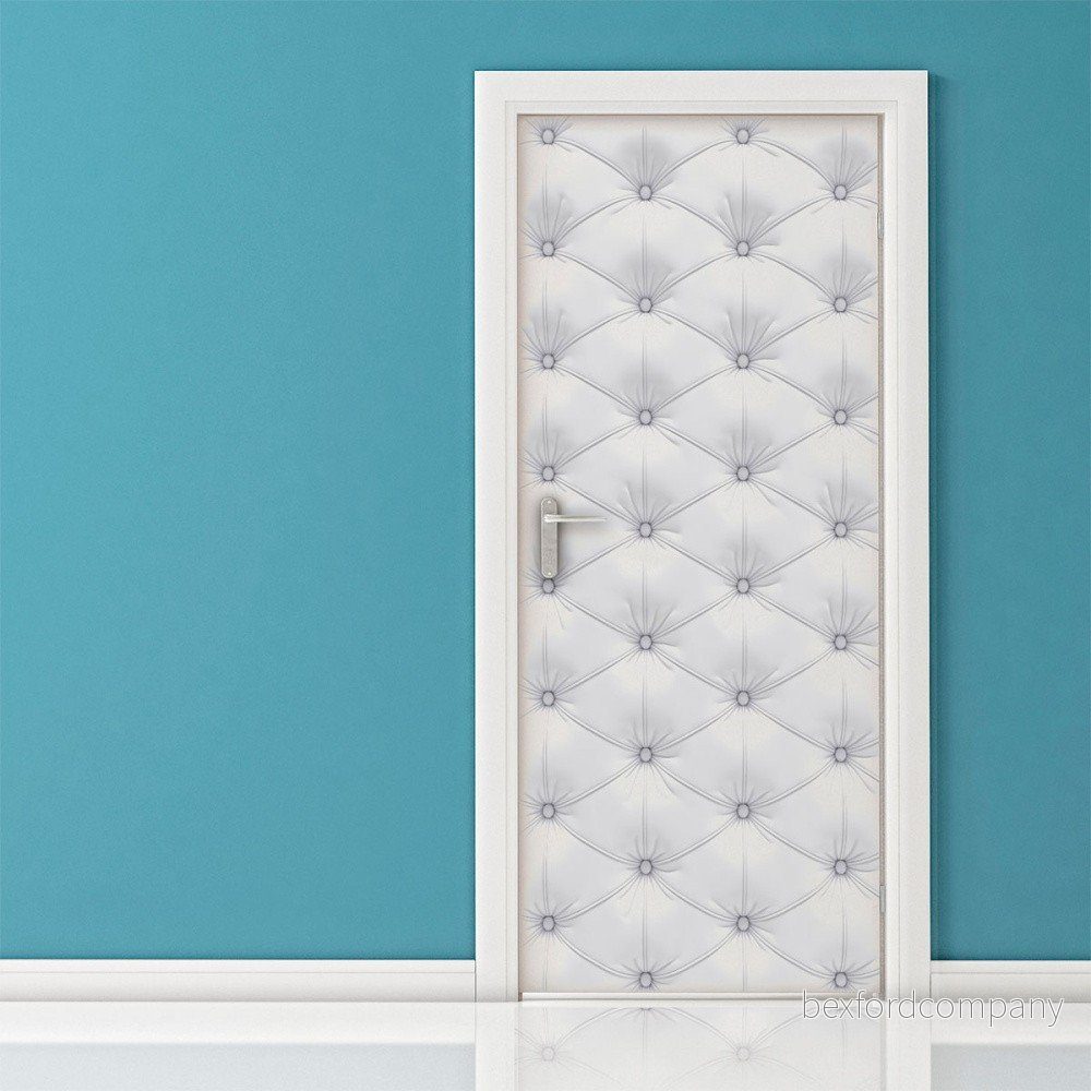 Adhezivní samolepka na dveře Ambiance White Padded Door, 83 x 204 cm v:1311530