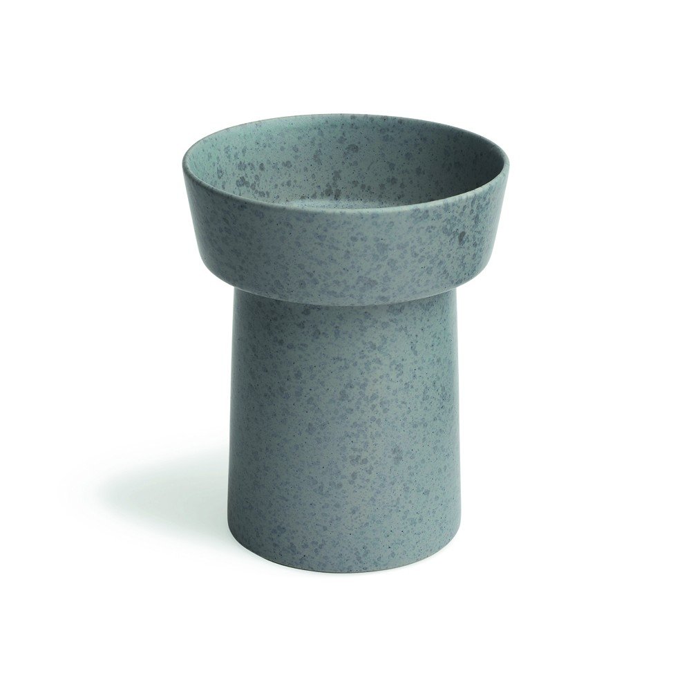 Šedá kameninová váza Kähler Design Ombria, výška 20 cm v:1301546