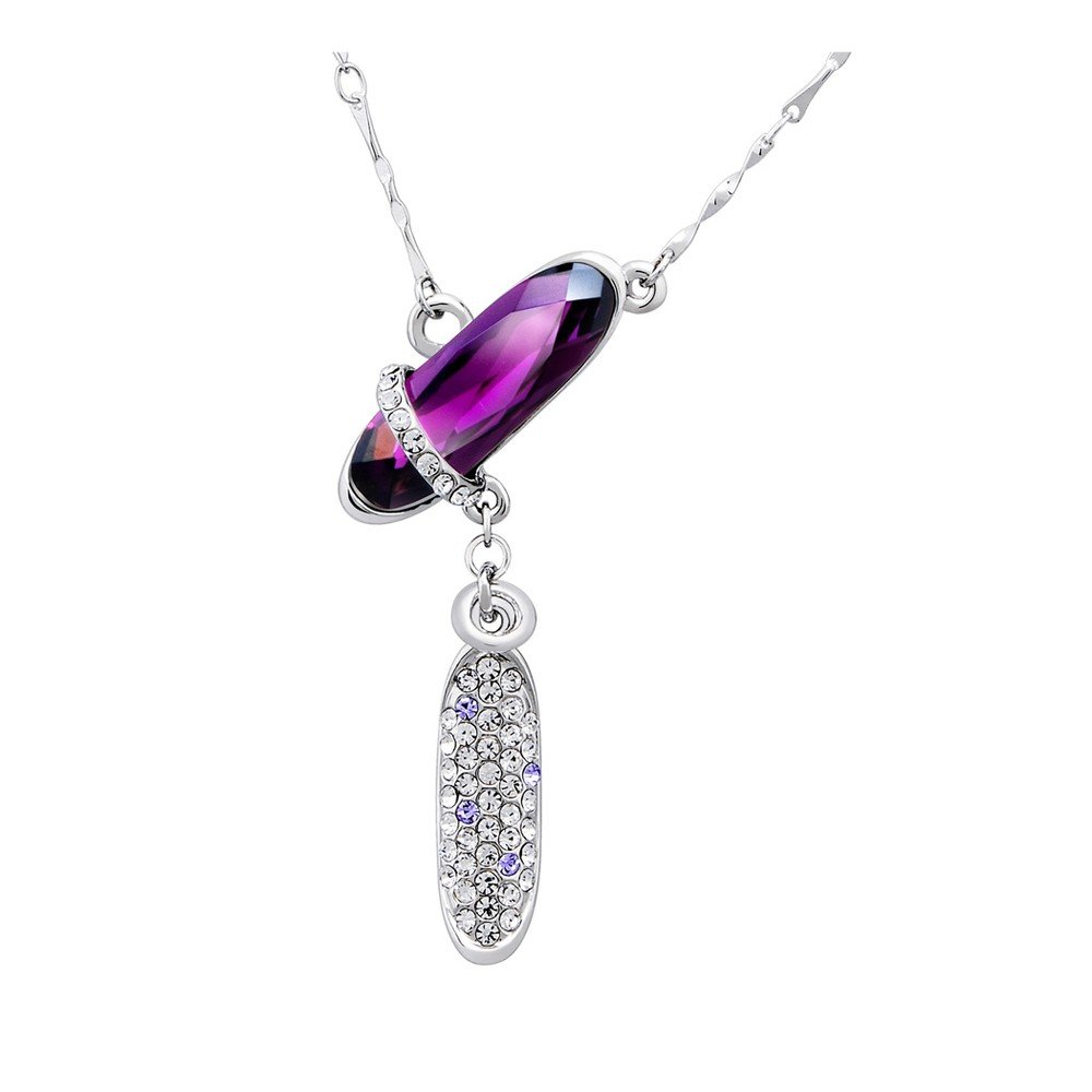 Náhrdelník s fialovými krystaly Swarovski Elements Crystals Rhinestone v:1197584