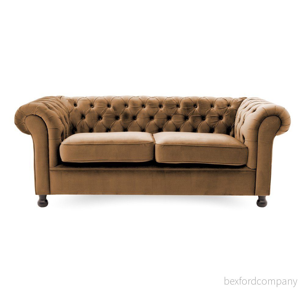 Hnědá pohovka Vivonita Chesterfield, 195 cm v:1084496