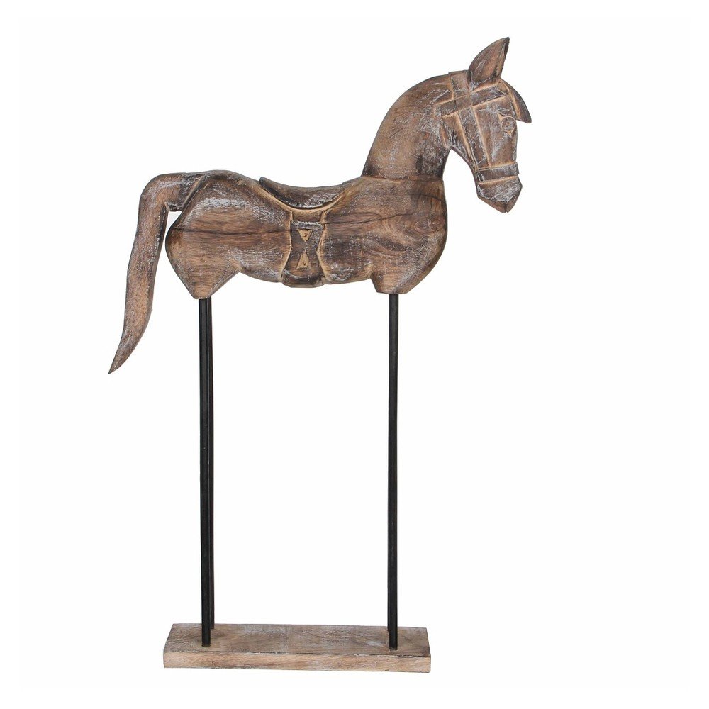 Dekorace ve tvaru koně z mangového dřeva Mica Sculpture, 36 x 60 cm v:869728