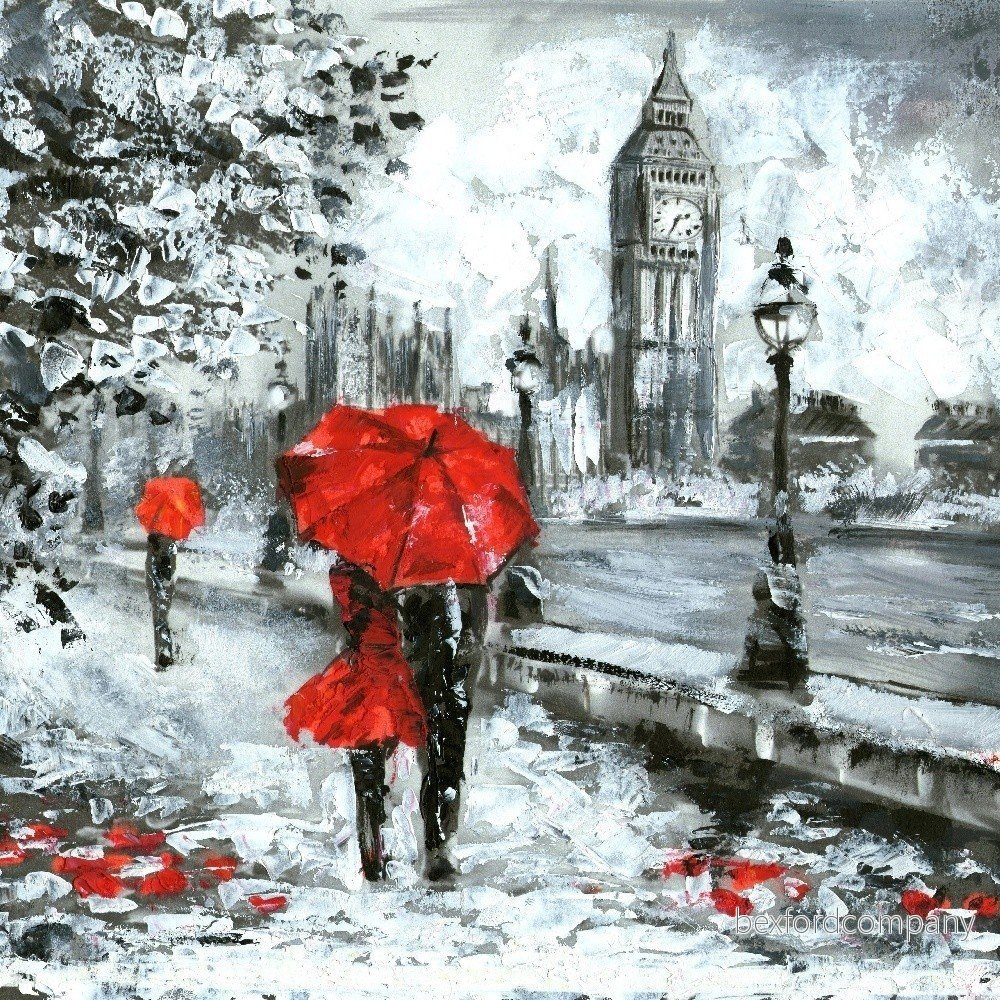 Skleněný obraz Insigne Romance On Streets, 30 x 30 cm v:1196584