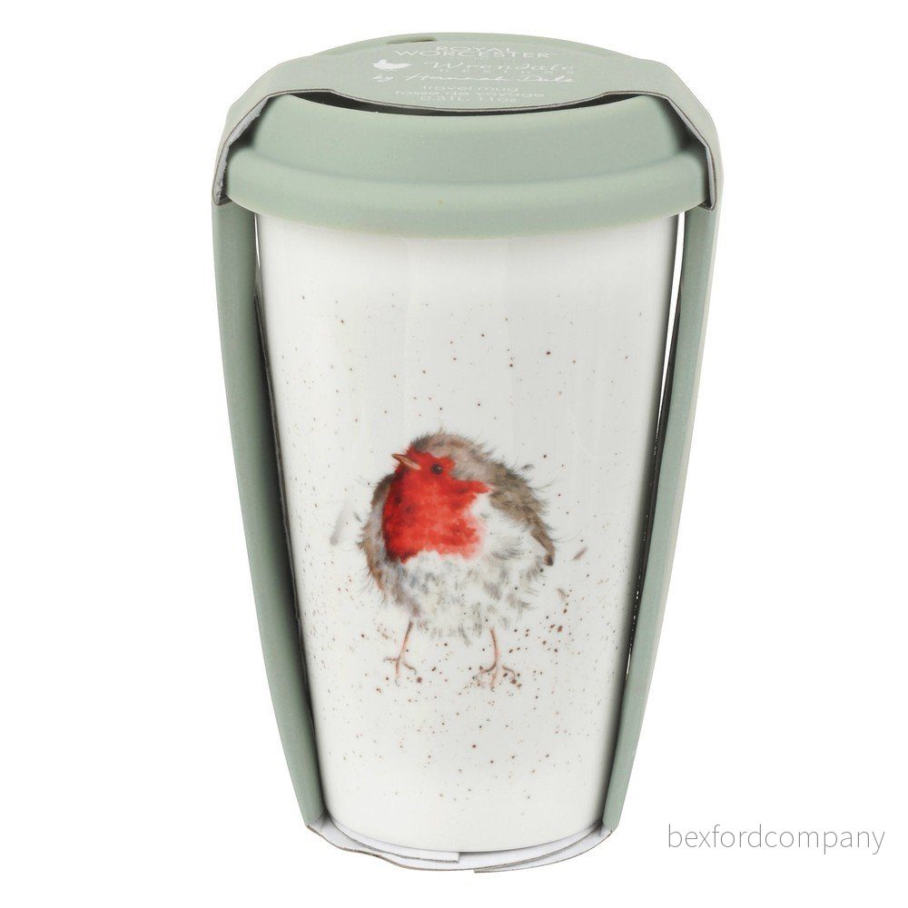 Cestovní hrnek z kostního porcelánu Royal Worcester Robin, 310 ml v:1264464