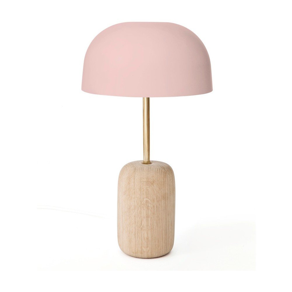 Stolní lampa s růžovým stínidlem HARTÔ Nina v:1082636