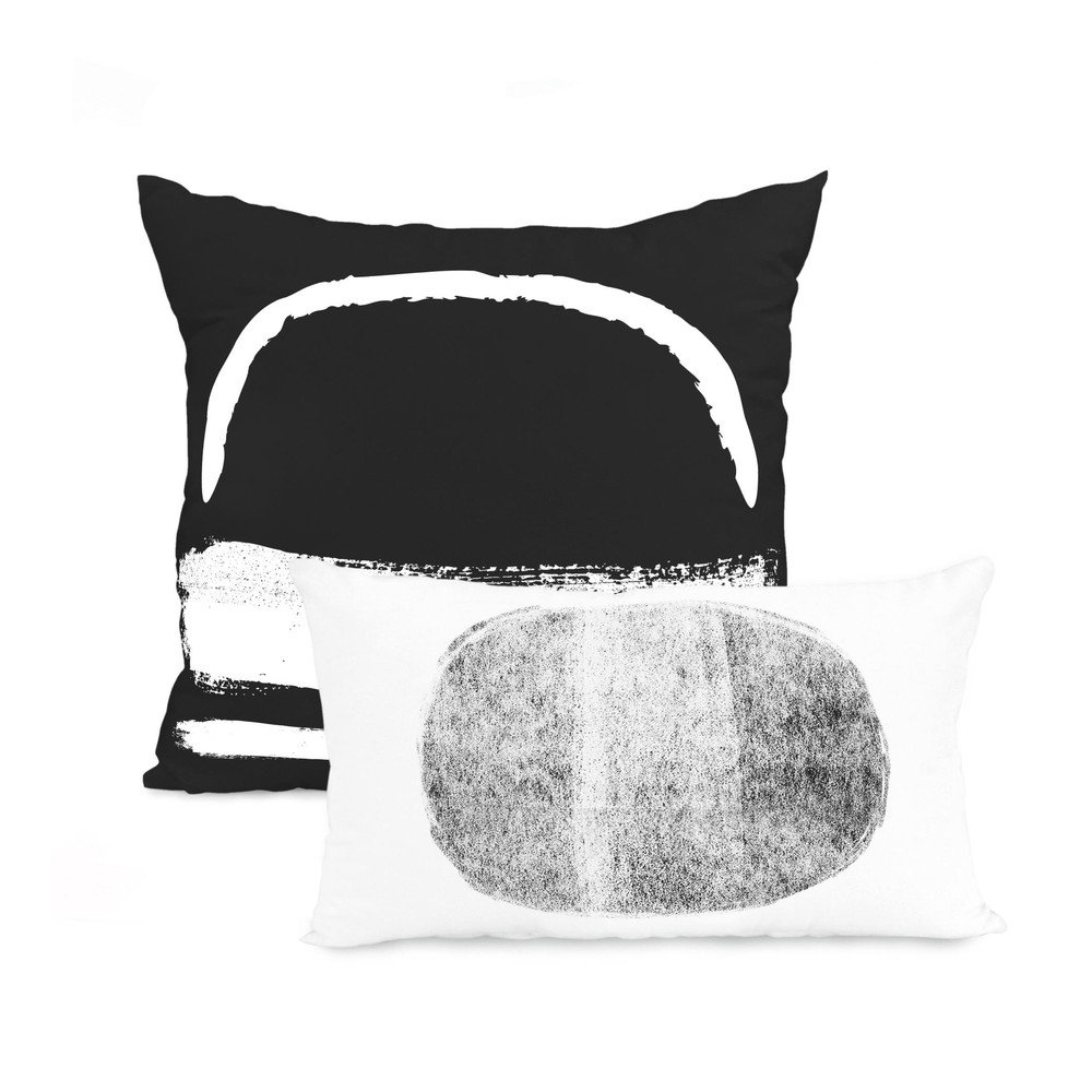 Sada 2 bavlněných povlaků na polštář Blanc Shapes v:1336604