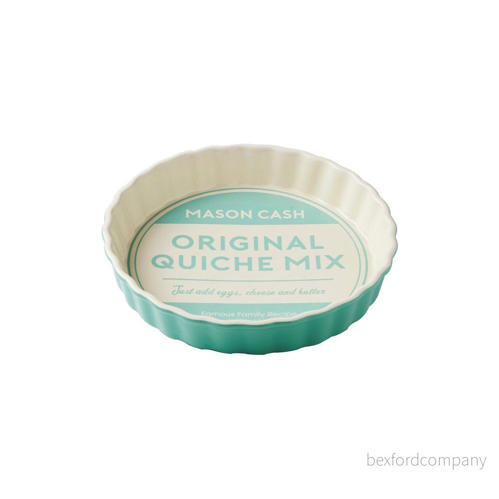 Zelená servírovací miska na quiche Mason Cash Baker's Authority, ⌀ 24 cm v:937516
