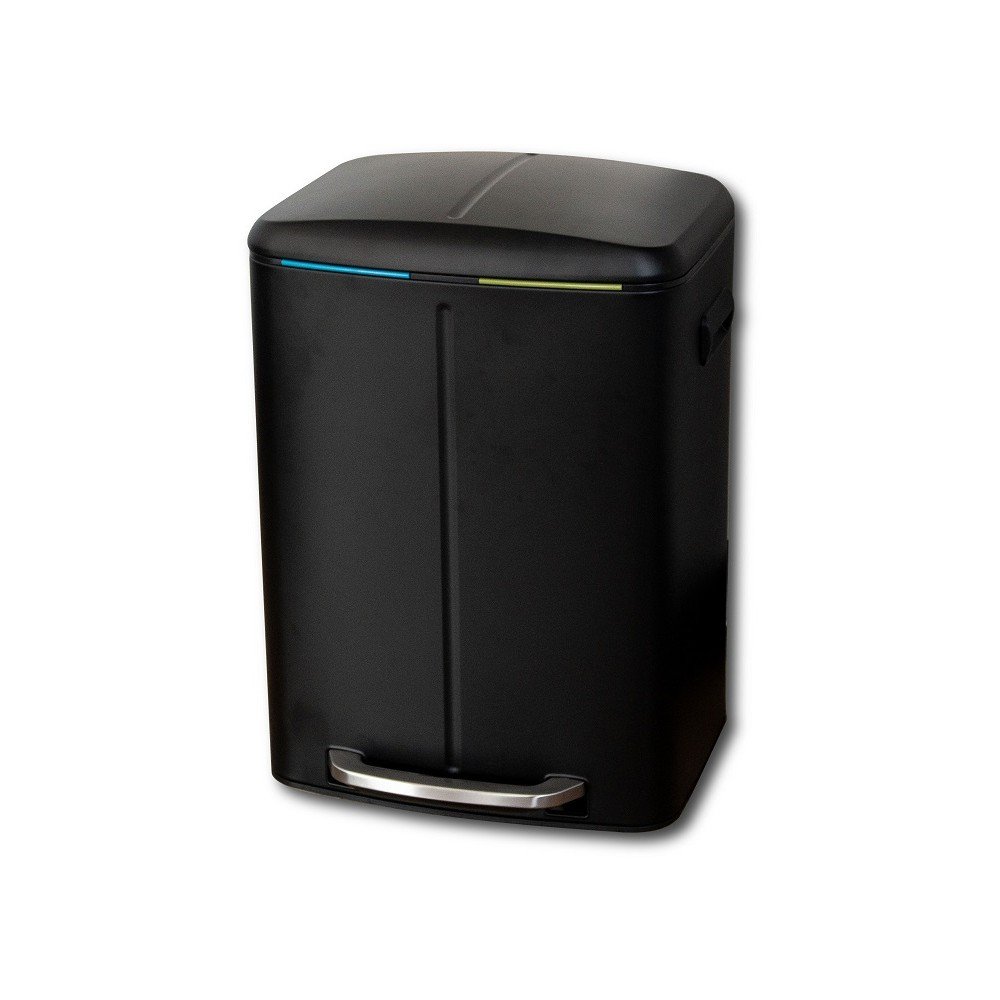 Černý dvojitý odpadkový koš na tříděný odpad Addis Twin, 40 l v:1410147