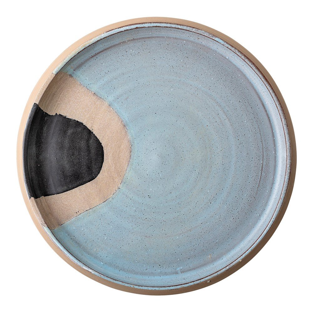 Modro-béžový podnos Bloomingville Terracotta, ø 28 cm v:1345151