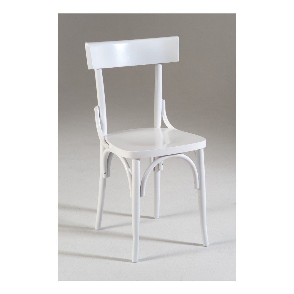 Bílá dřevěná jídelní židle Castagnetti Milano v:856820