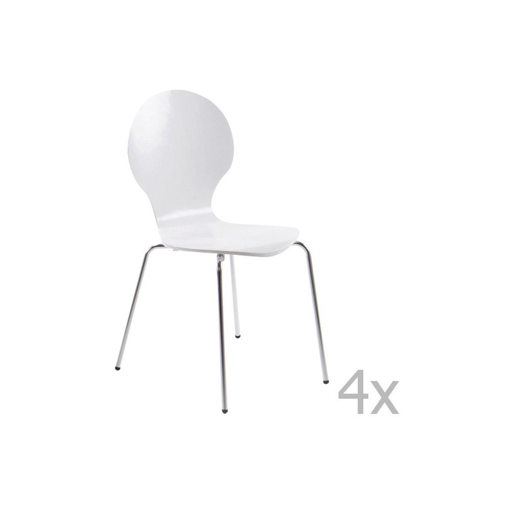 Sada 4 bílých jídelních židlí Actona Marcus Dining Chair v:1035608
