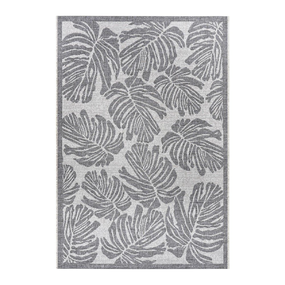 Šedo-béžový venkovní koberec NORTHRUGS Monstera, 70 x 140 cm v:1424935