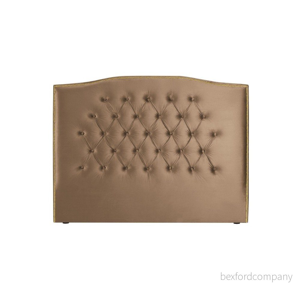 Tmavě béžové čelo postele Mazzini Sofas Daisy, 140 x 120 cm v:1082980