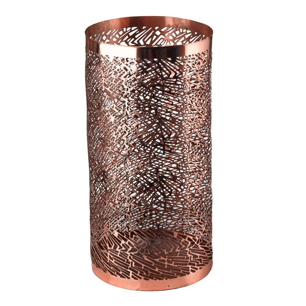 Svícen v měděné barvě pols potten Pierced, výška 25 cm v:937820