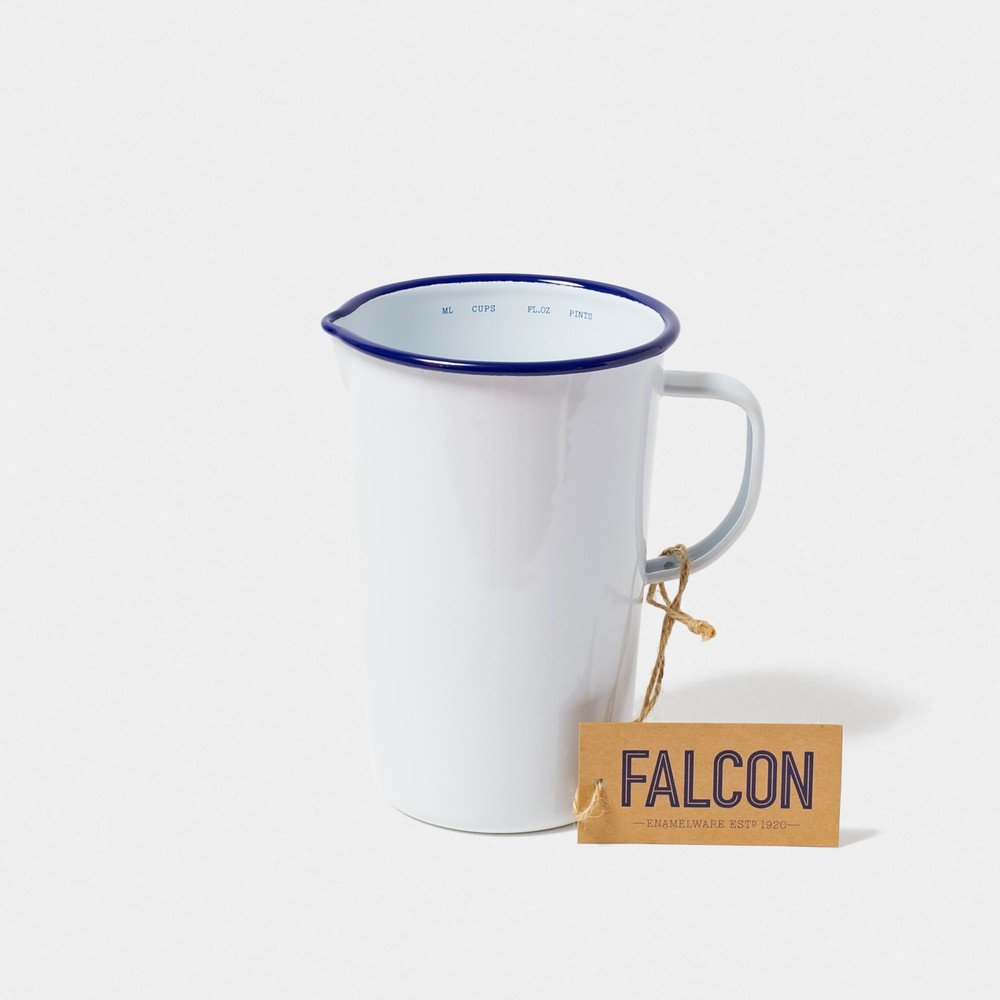 Bílý smaltovaný džbán Falcon Enamelware DoublePint, 1,137 l v:1250244