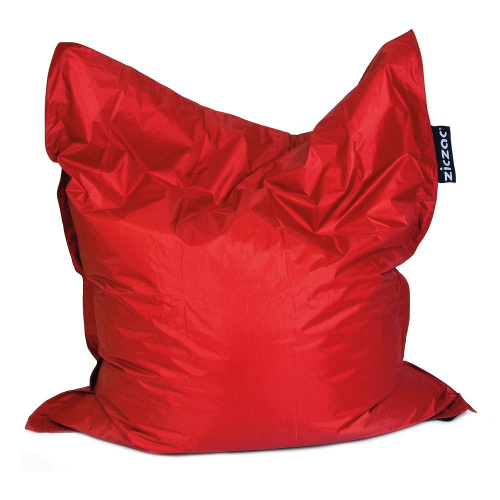 Červený sedací vak ZicZac Lazy v:745290