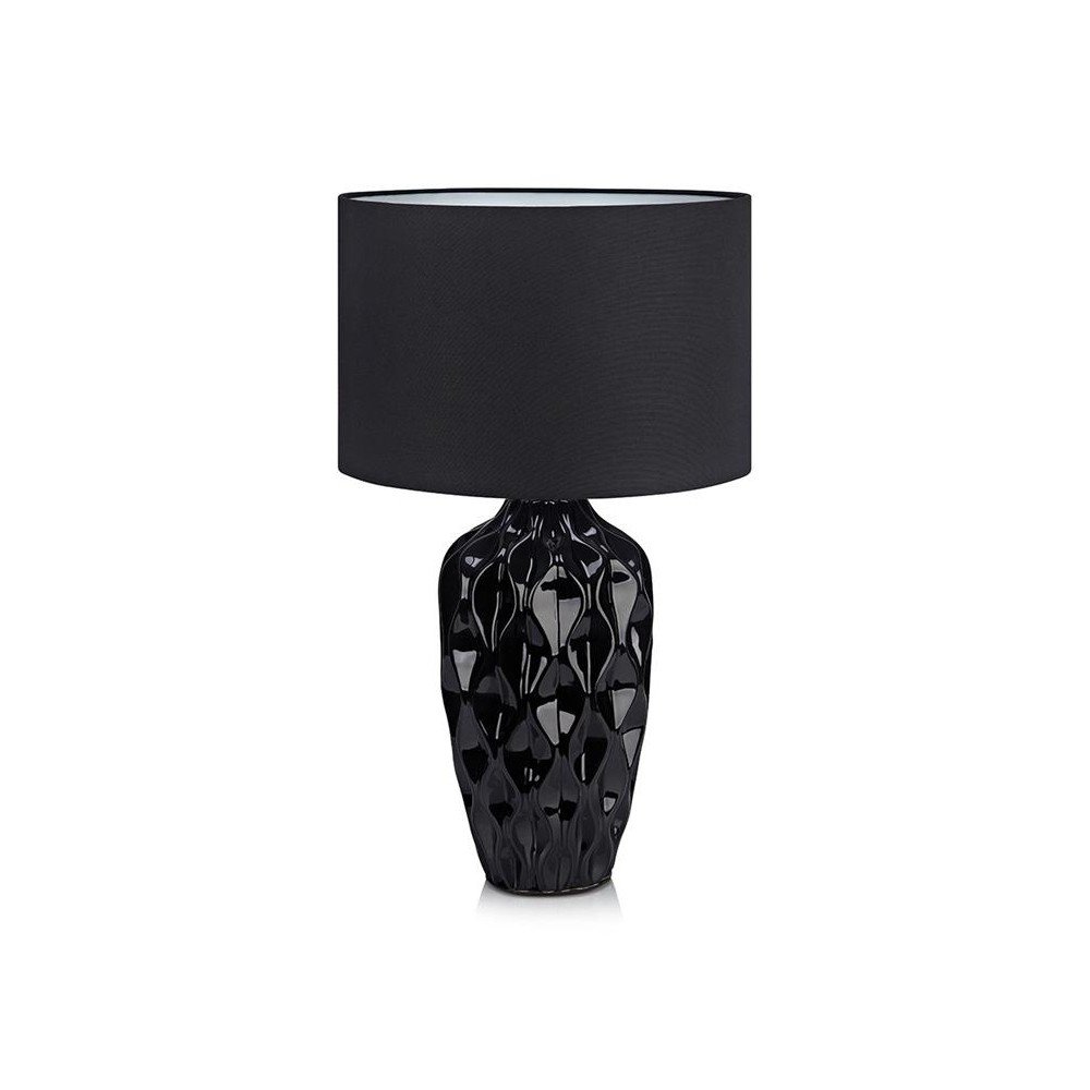 Černá stolní lampa Markslöjd Ben, ø 26 cm v:831582