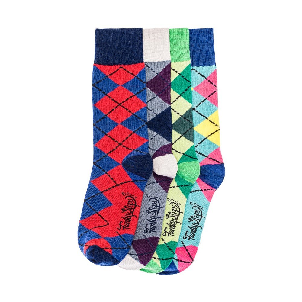 Sada 4 párů unisex ponožek Funky Steps Krista, velikost 39/45 v:876074