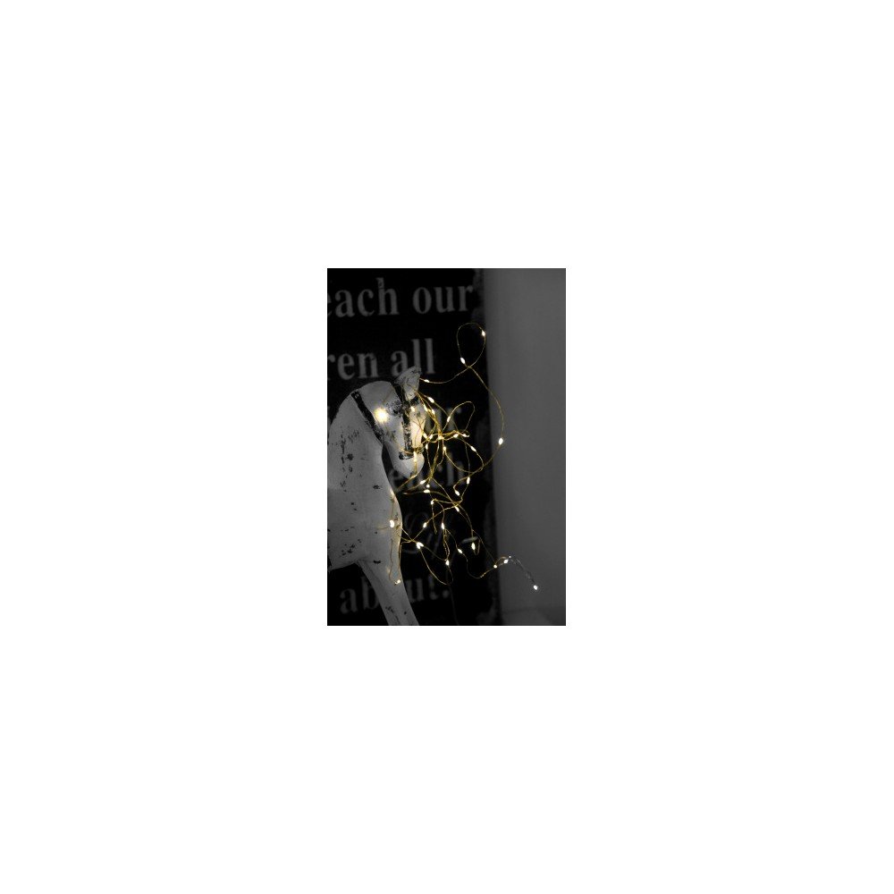 Svítící řetěz Best Season String Brass, 40 světýlek v:690404