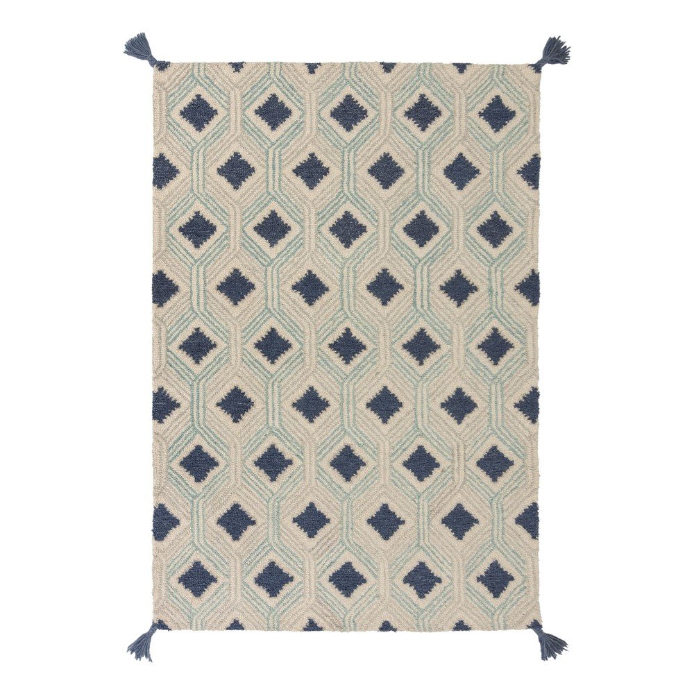Béžovo-modrý vlněný koberec Flair Rugs Marco, 160 x 230 cm v:1365741