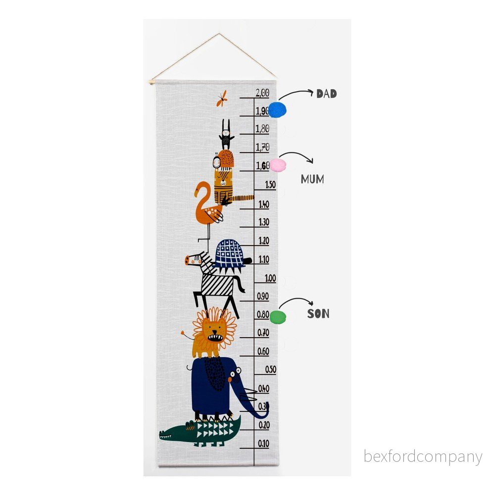 Nástěnný dětský textilní metr Little Nice Things Animals v:1276190