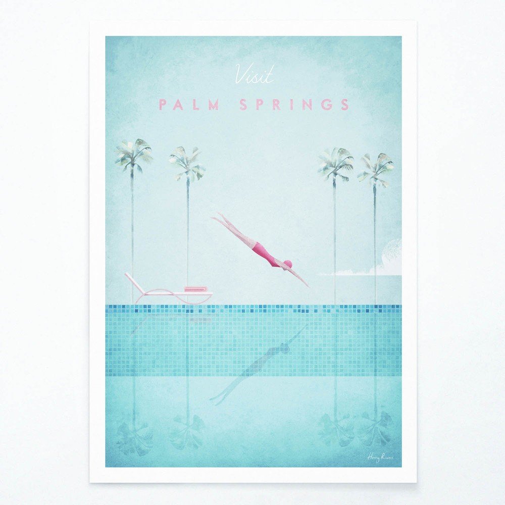 Plakát Travelposter Palm Springs, A3 v:1346609