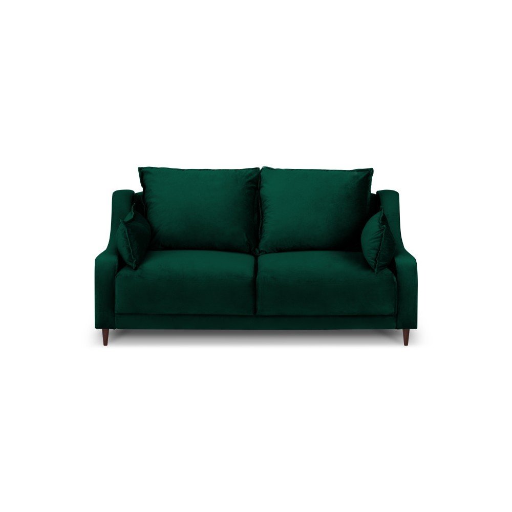 Zelená sametová pohovka Mazzini Sofas Freesia, 150 cm v:1269780