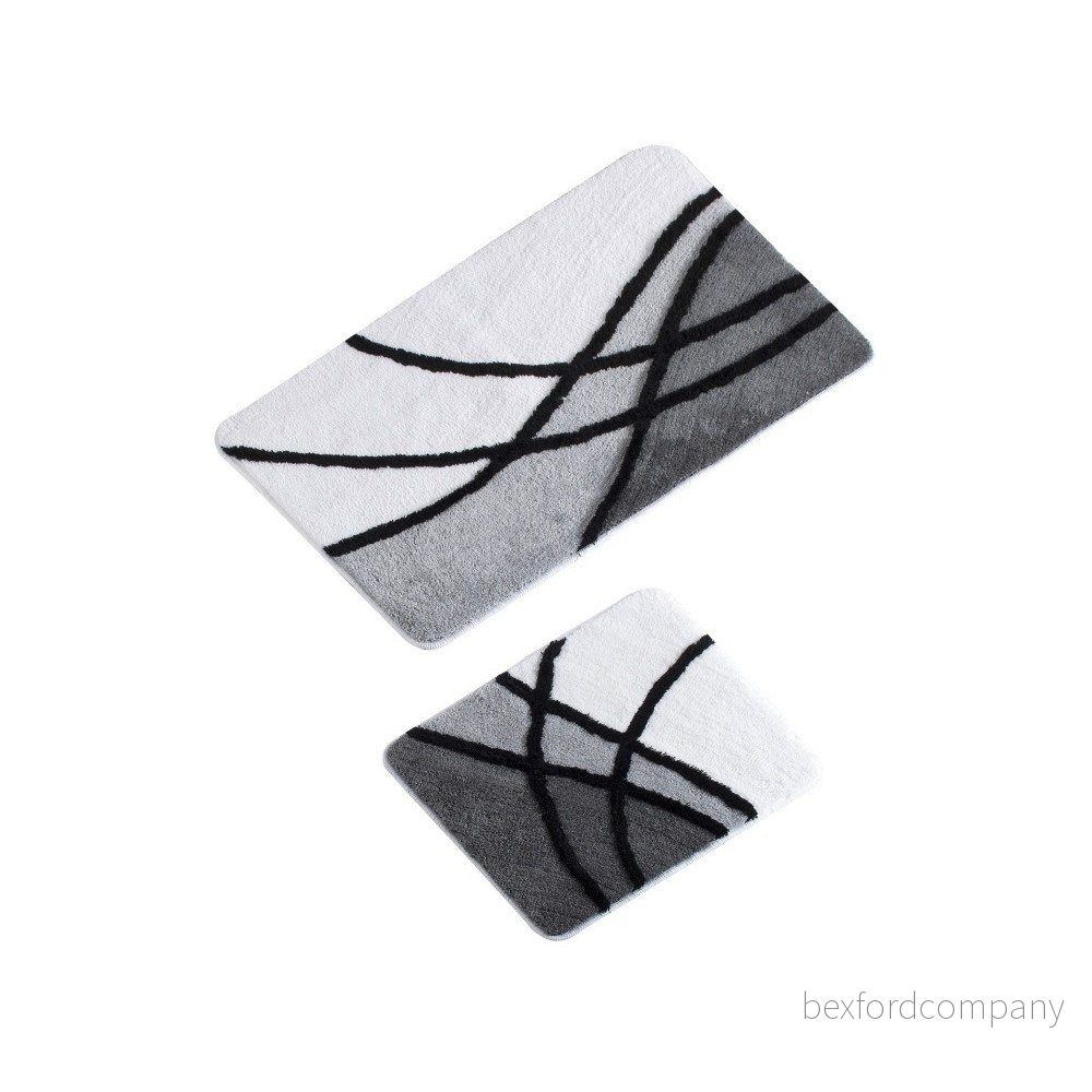 Sada 2 šedých koupelnových předložek Ares Bath Mat Lussido v:1156340