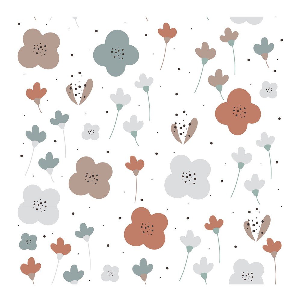 Dětská tapeta 50×280 cm Oldschool Graphic Flower – Dekornik v:1563840