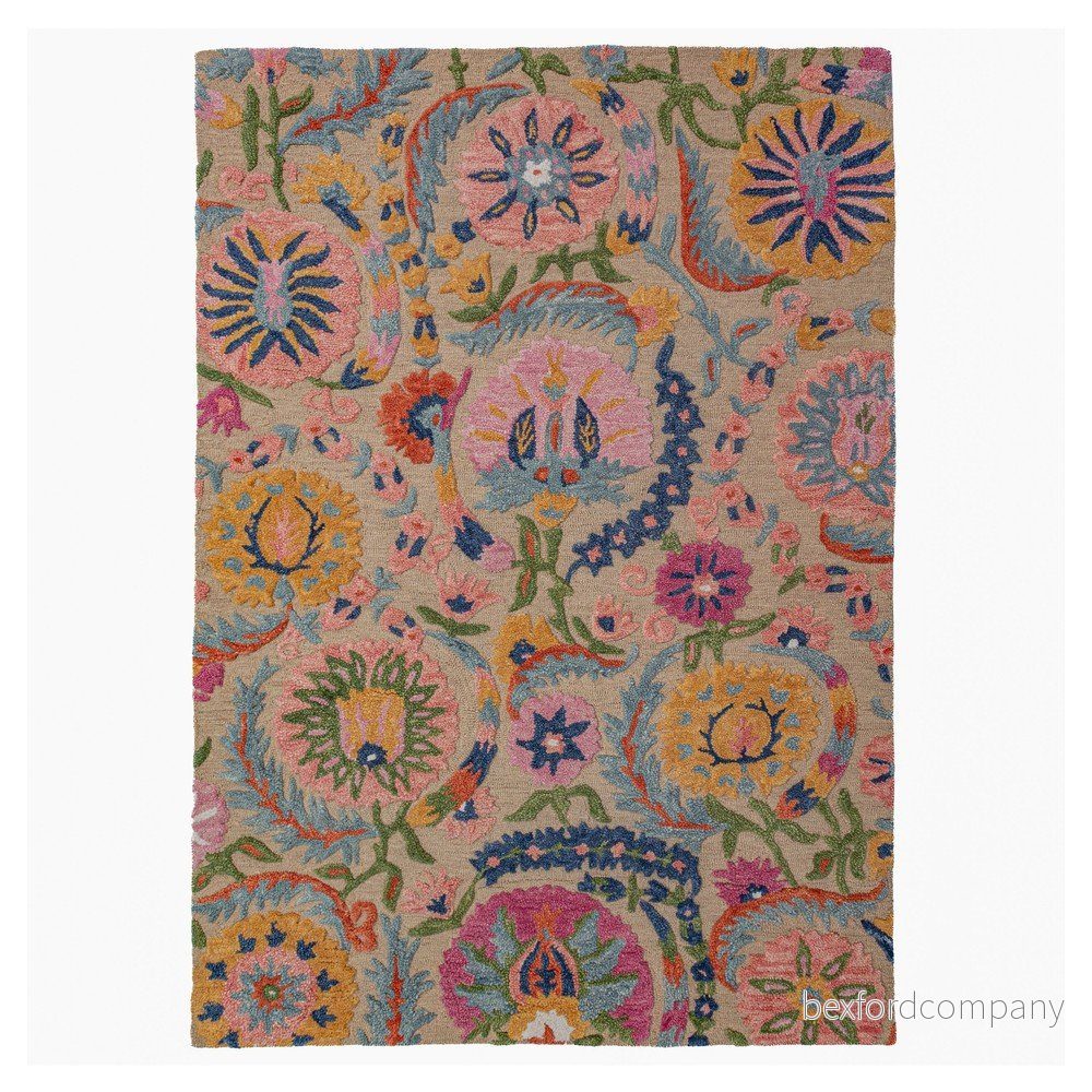 Ručně tkaný vlněný koberec 160x230 cm Amira Floral – Flair Rugs v:1906306