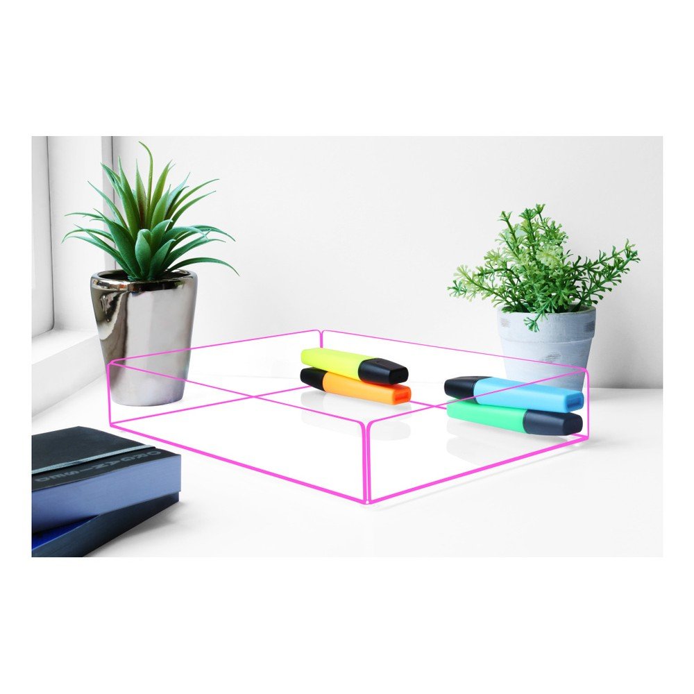 Úložný box s růžovými hranami Lund London Flash Tidy, 27 x 20 cm v:875282