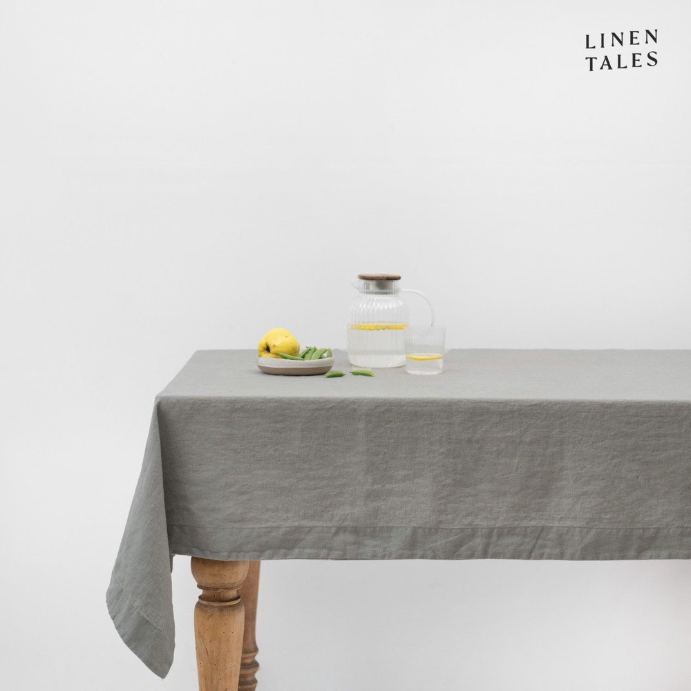 Lněný ubrus 140x300 cm Khaki – Linen Tales v:1632094