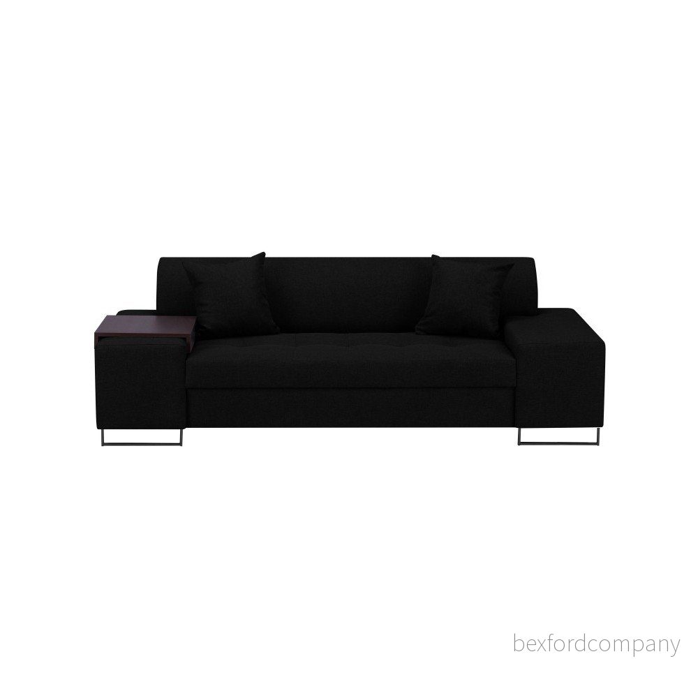 Černá pohovka s nohami v černé barvě Cosmopolitan Design Orlando, 220 cm v:1087106