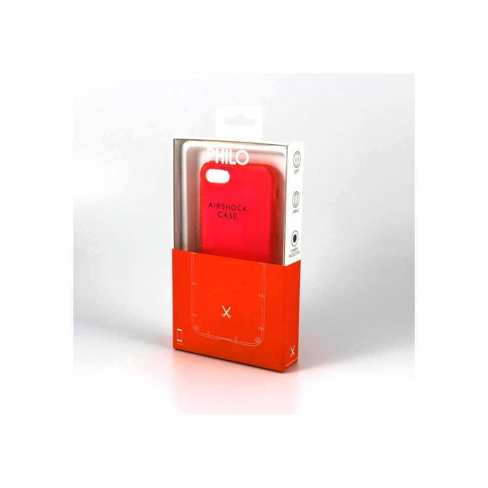 Červený ochranný kryt pro iPhone 7 a 8 s ochranou Air Shock Philo Smart v:1257278