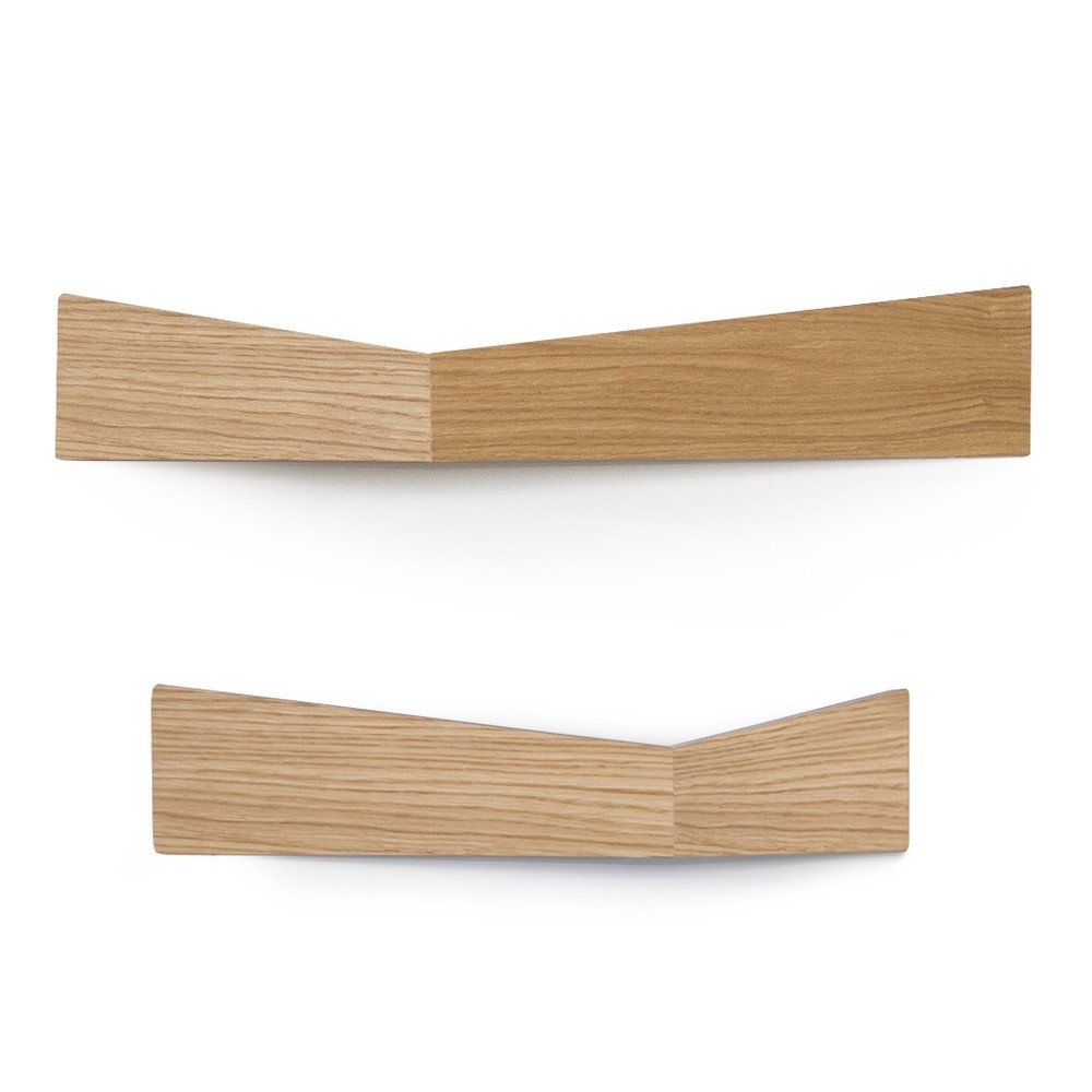 Sada 2 multifunkčních nástěnných organizérů Woodendot Pelican Oak M+L v:702444