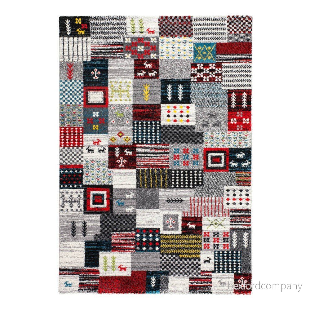 Koberec Kayoom Patchwork Silver, 80 x 150 cm v:748704