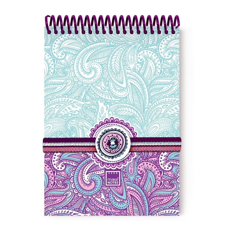 Spirálový zápisník A6 Makenotes Purple&Pale, 100 STRÁNEK v:1224146