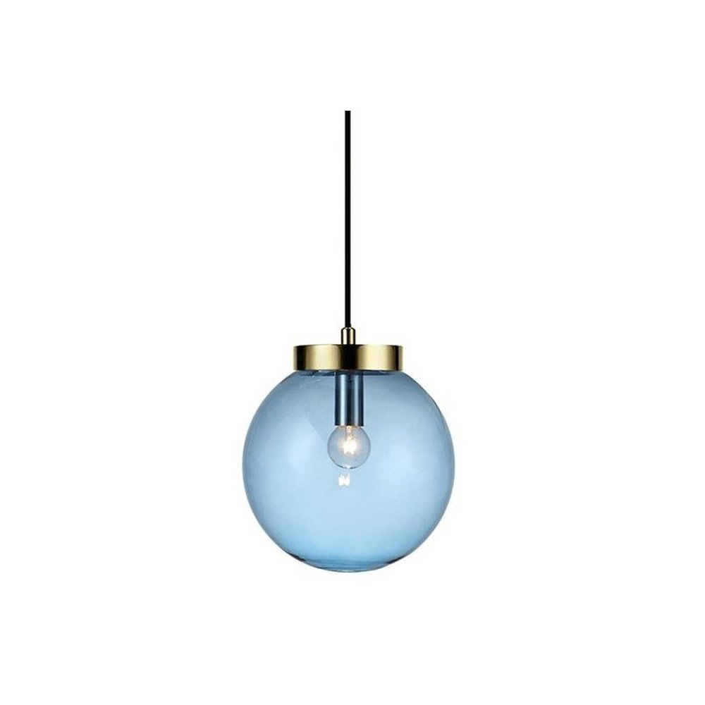 Závěsné svítidlo v modro-zlaté barvě Markslöjd Ball Two, ⌀ 22 cm v:831584