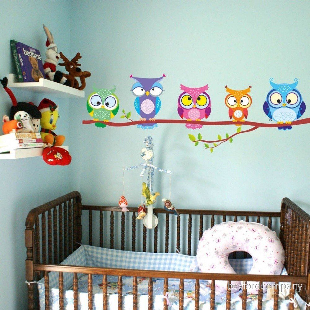 Nástěnná samolepka Big Owl Family v:1052764