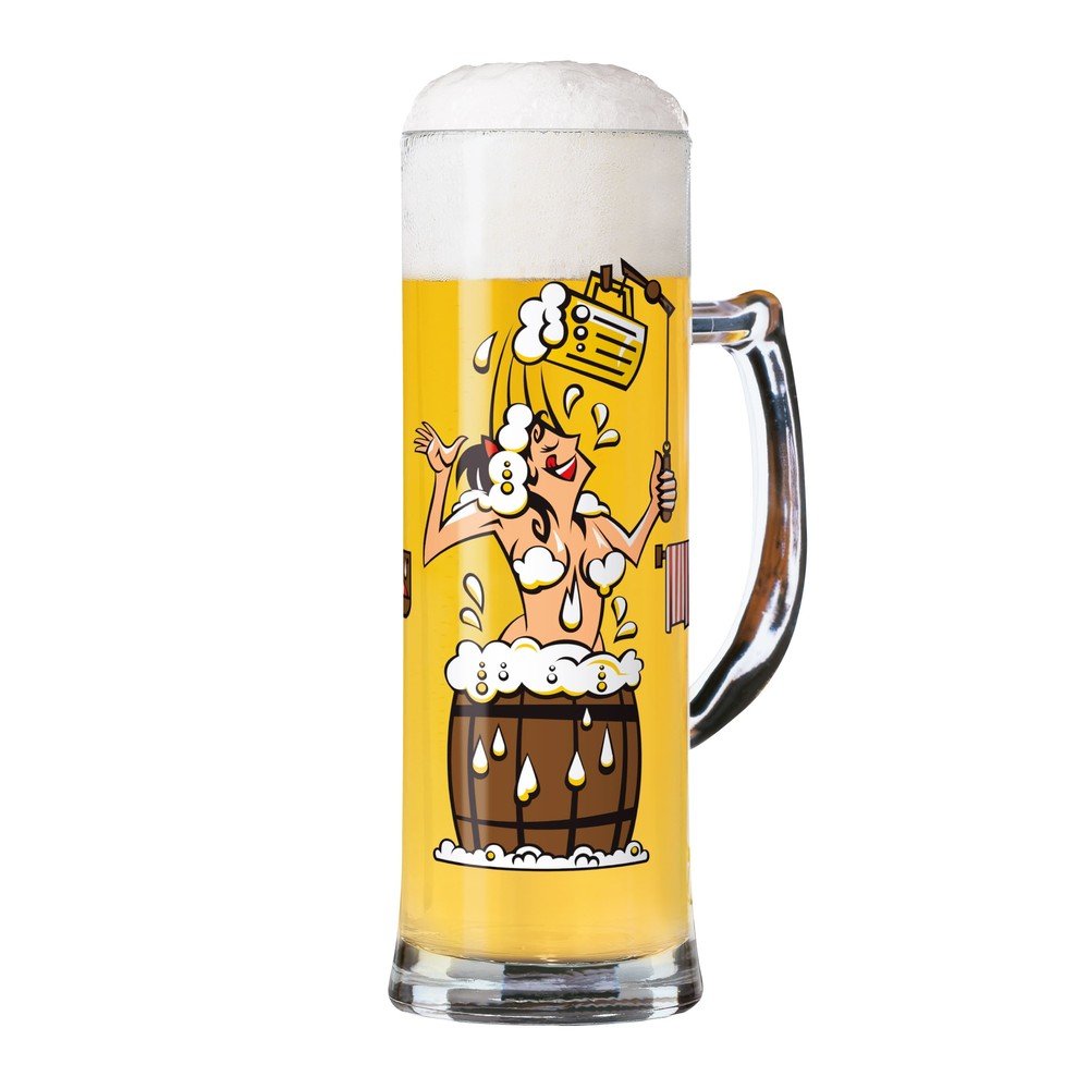 Set pivní sklenice z křišťálového skla a 5 podtácků Ritzenhoff Oliver Hartman, 596 ml v:1344659