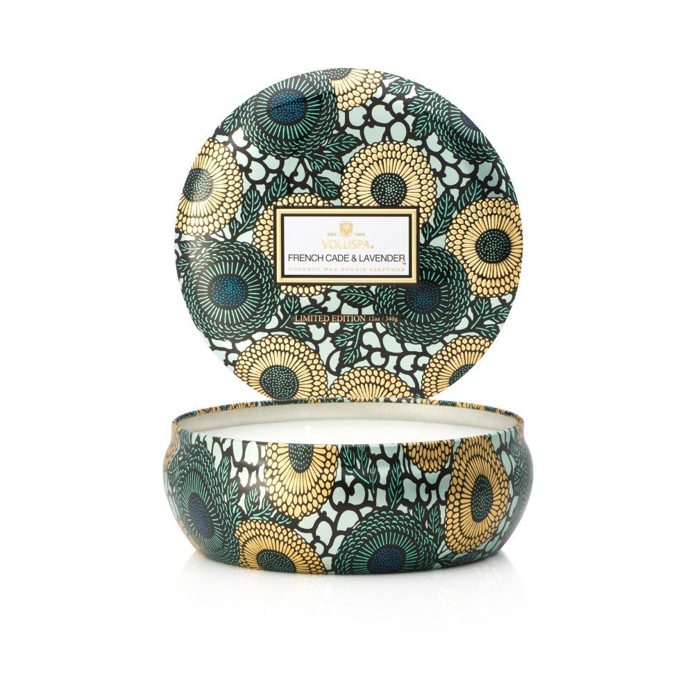 Svíčka s vůní cedru, verbeny a levandule Voluspa Decorative, 60 hodin hoření v:950722