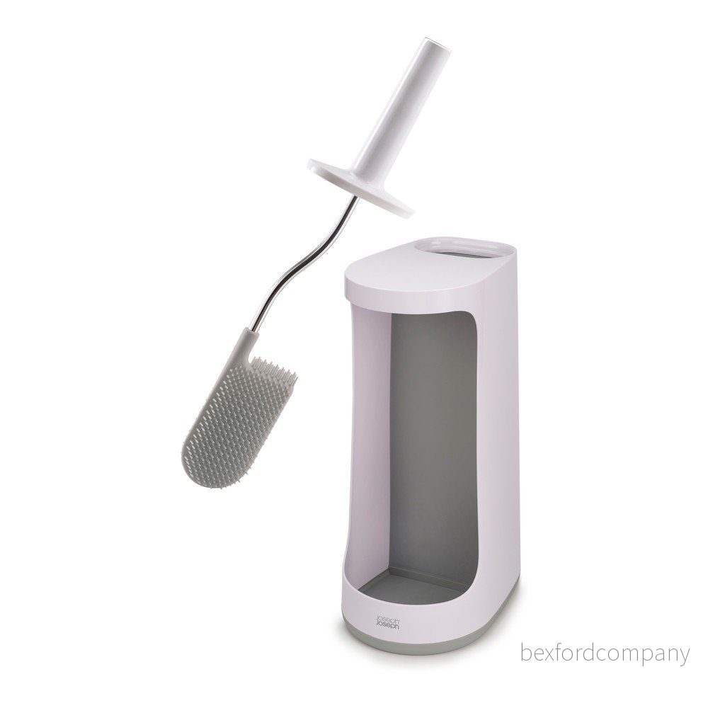 Bílý WC kartáč se stojanem na toaletní papír Joseph Joseph Flex v:1435825