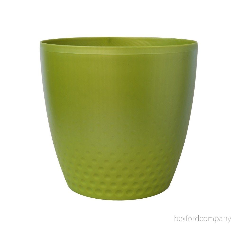 Zelený květináč Plastia Perla, ø 19 cm v:1145424